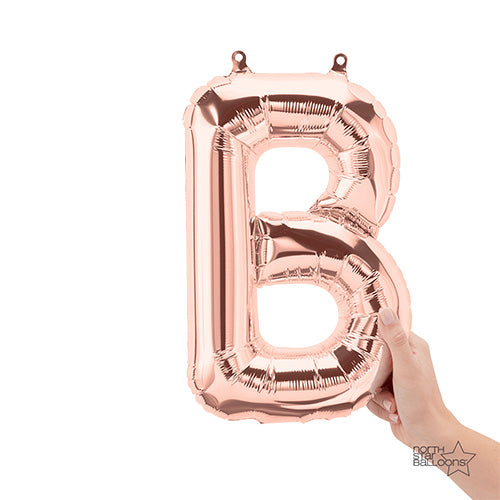 16 inch LETTER B - NORTHSTAR - ROSE GOLD (AIR-FILL ONLY)
