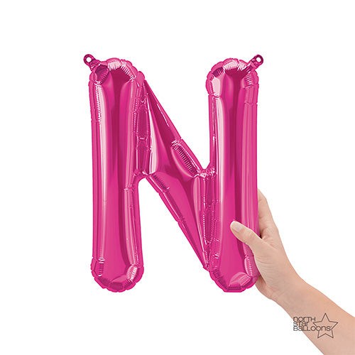 16 inch LETTER N - NORTHSTAR - MAGENTA (AIR-FILL ONLY)
