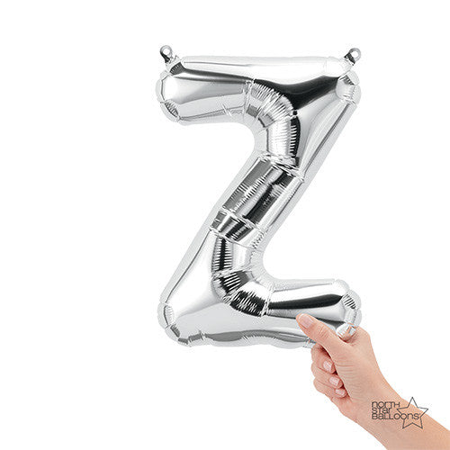 16 inch LETTER Z - NORTHSTAR - SILVER (AIR-FILL ONLY)