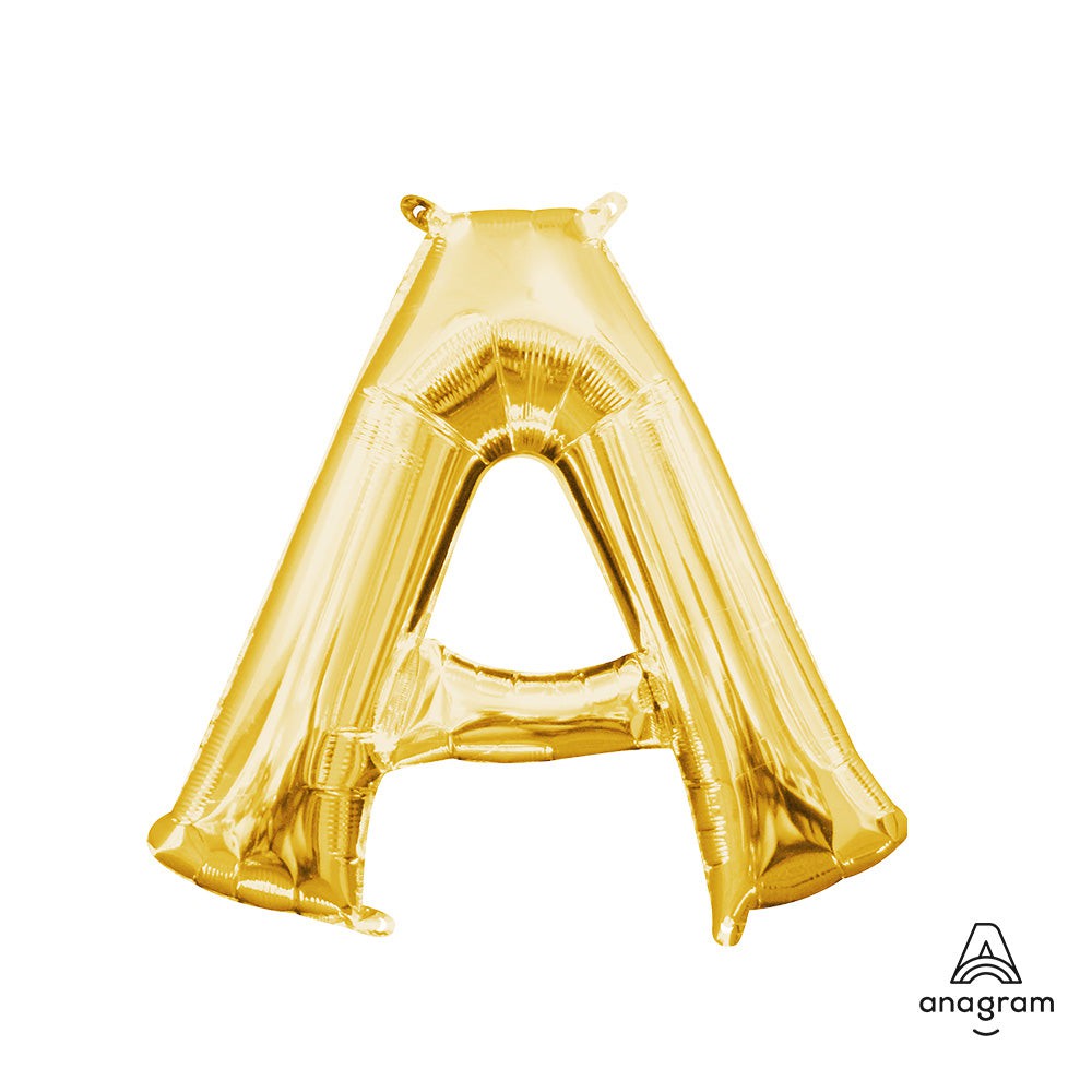 16 inch LETTER A - ANAGRAM - GOLD (AIR-FILL ONLY)