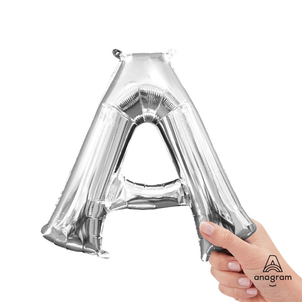 16 inch LETTER A - ANAGRAM - SILVER (AIR-FILL ONLY)