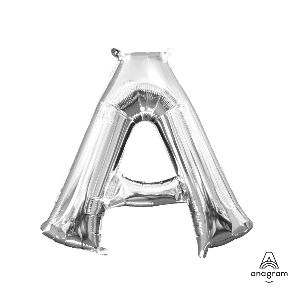 16 inch LETTER A - ANAGRAM - SILVER (AIR-FILL ONLY)