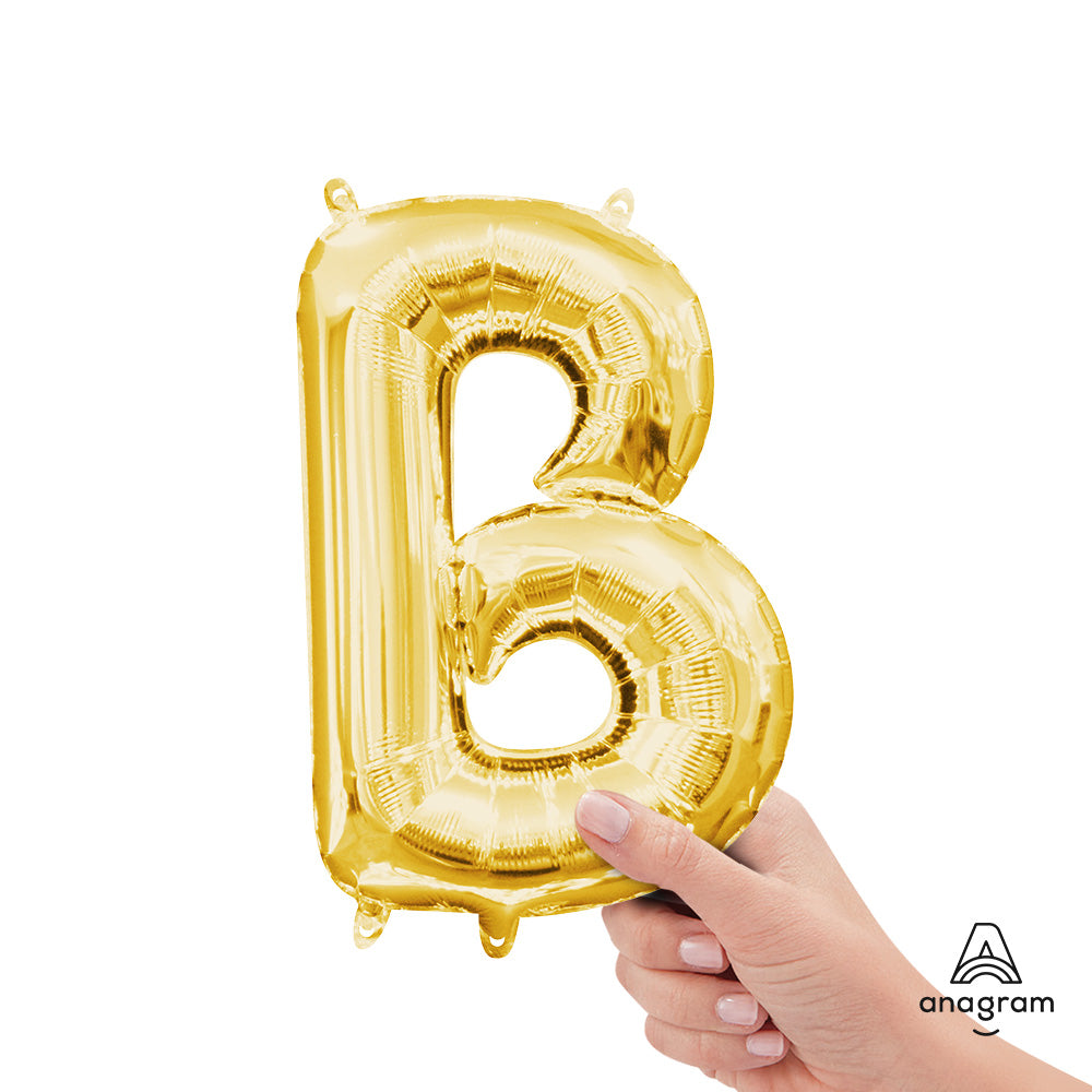 16 inch LETTER B - ANAGRAM - GOLD (AIR-FILL ONLY)