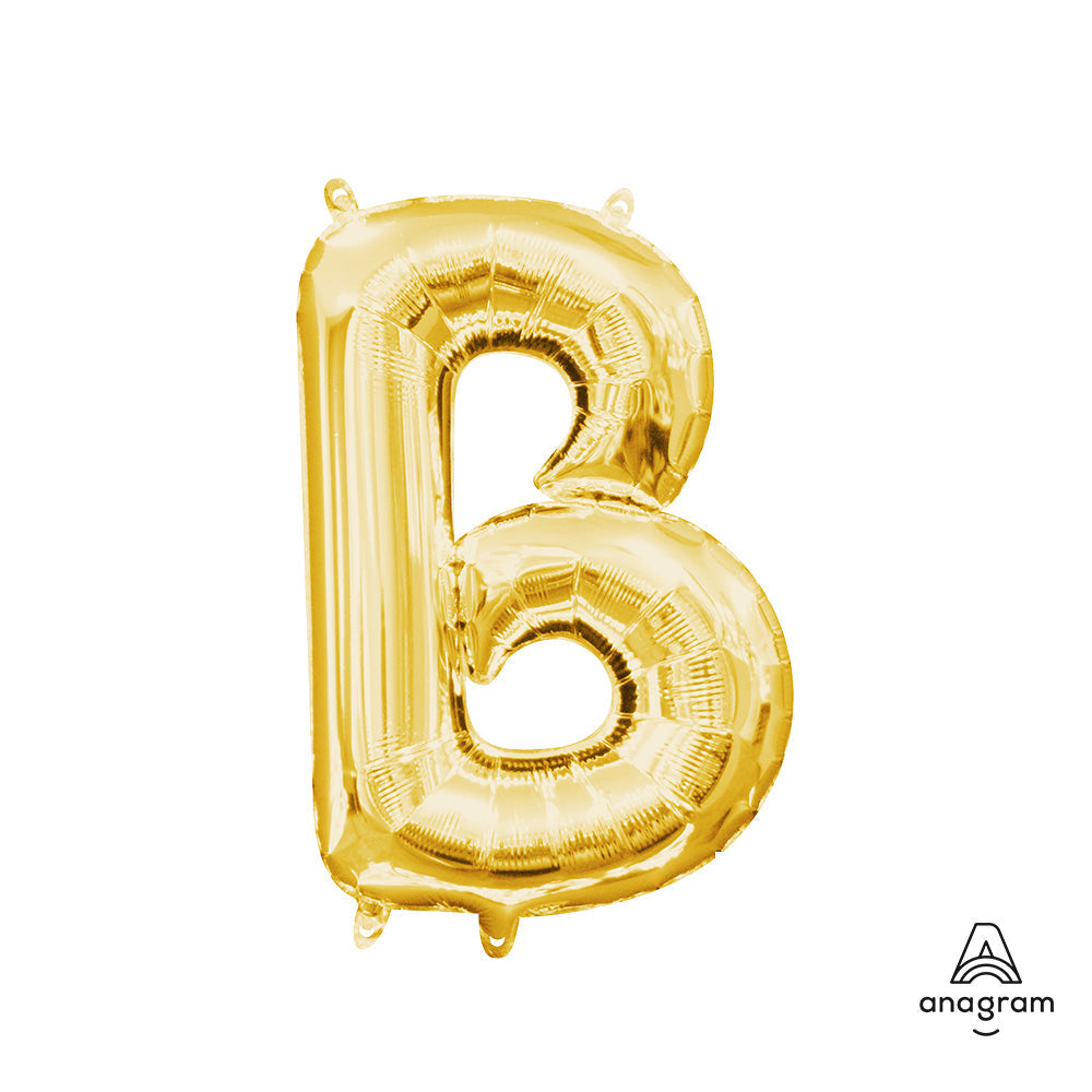 16 inch LETTER B - ANAGRAM - GOLD (AIR-FILL ONLY)