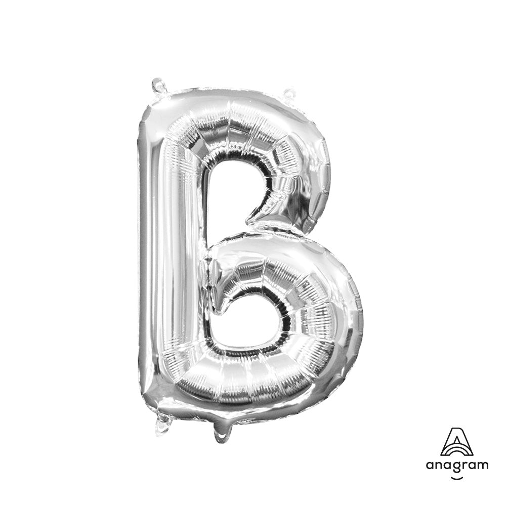 16 inch LETTER B - ANAGRAM - SILVER (AIR-FILL ONLY)