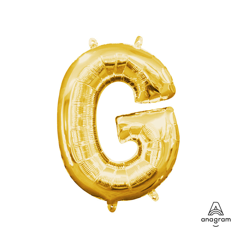 16 inch LETTER G - ANAGRAM - GOLD (AIR-FILL ONLY)