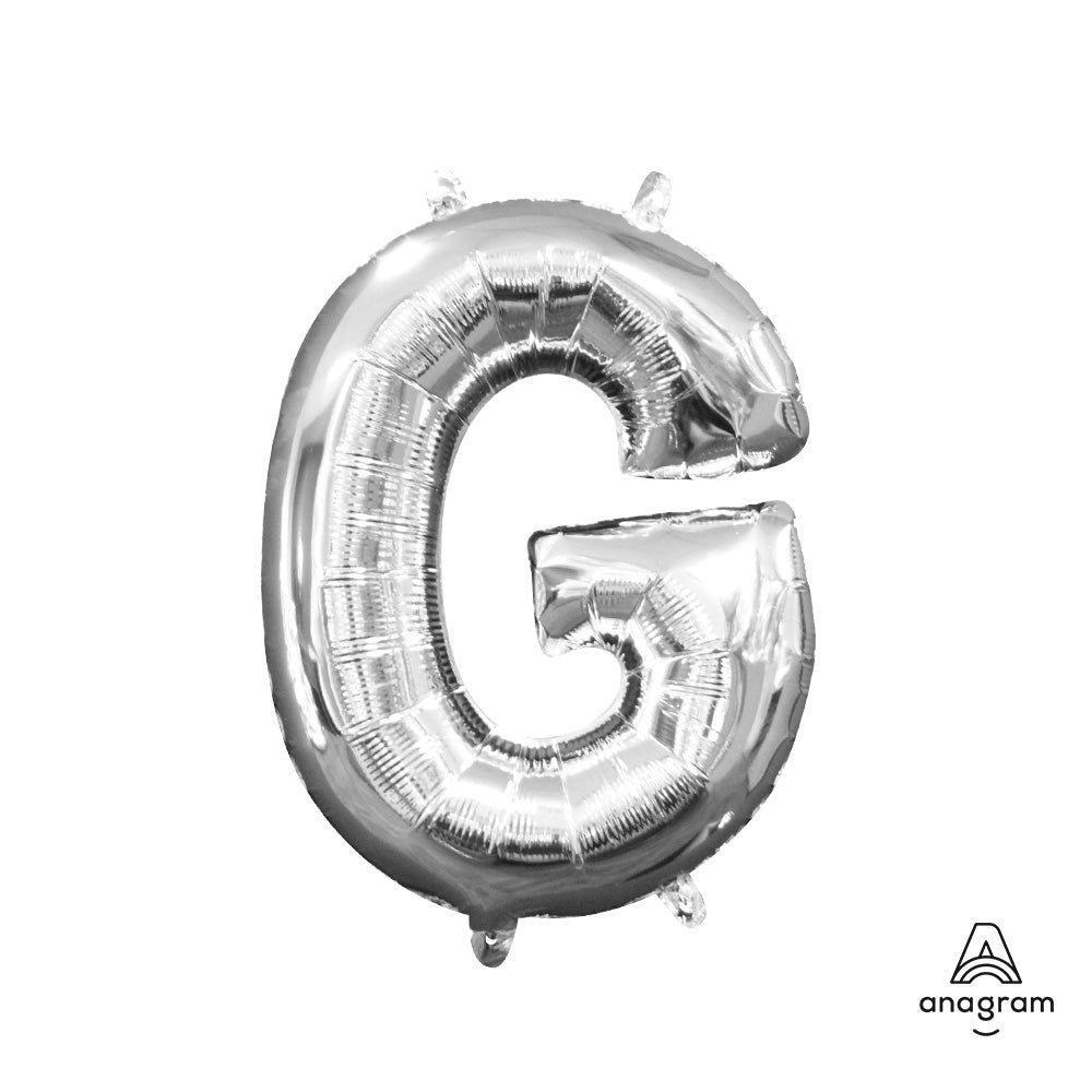 16 inch LETTER G - ANAGRAM - SILVER (AIR-FILL ONLY)