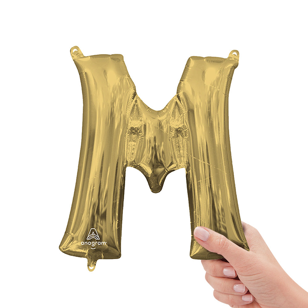 16 inch LETTER M - ANAGRAM - WHITE GOLD (AIR-FILL ONLY)