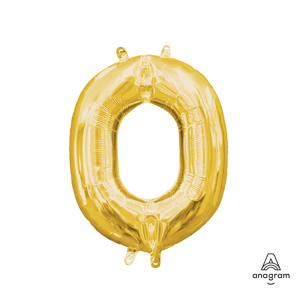 16 inch LETTER O - ANAGRAM - GOLD (AIR-FILL ONLY)