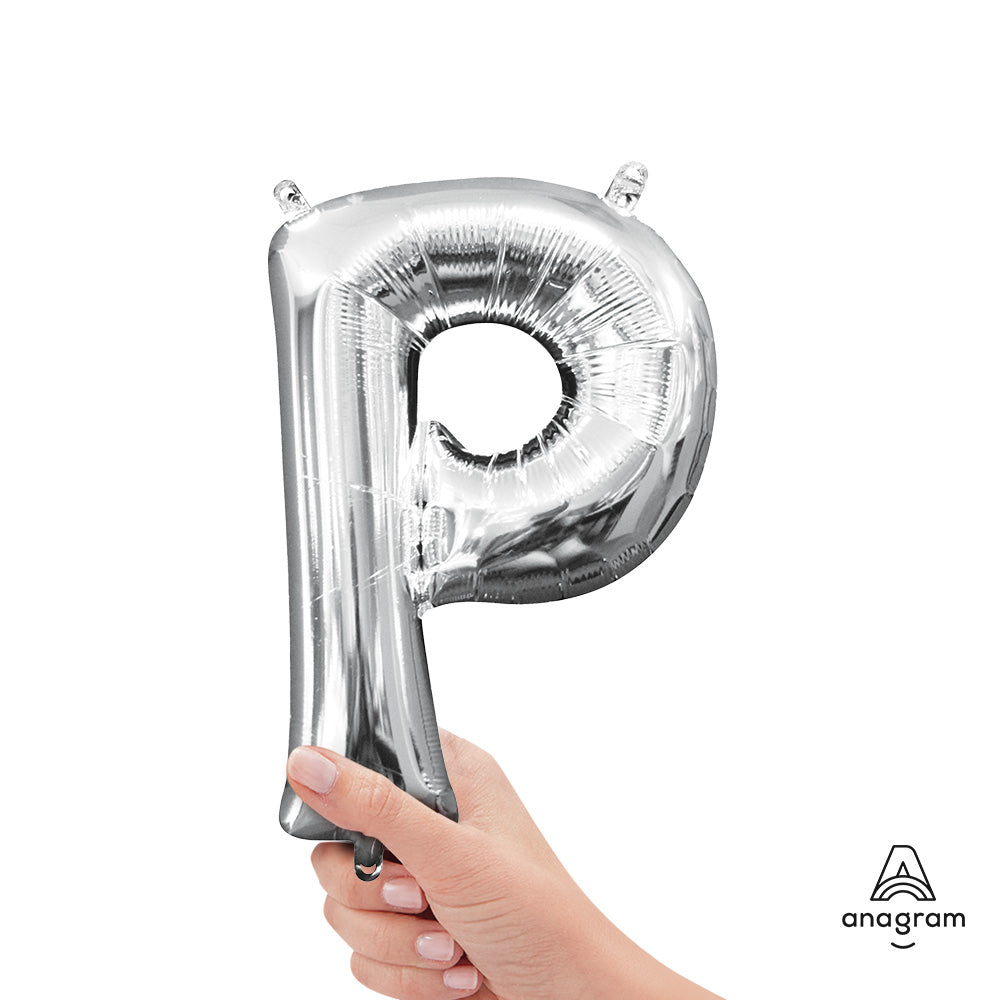 16 inch LETTER P - ANAGRAM - SILVER (AIR-FILL ONLY)