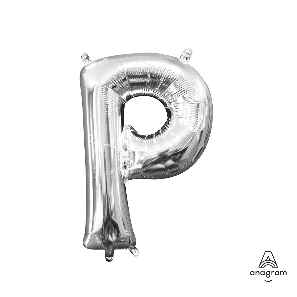 16 inch LETTER P - ANAGRAM - SILVER (AIR-FILL ONLY)