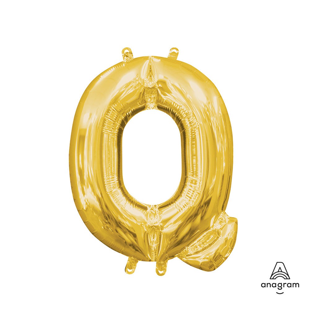 16 inch LETTER Q - ANAGRAM - GOLD (AIR-FILL ONLY)