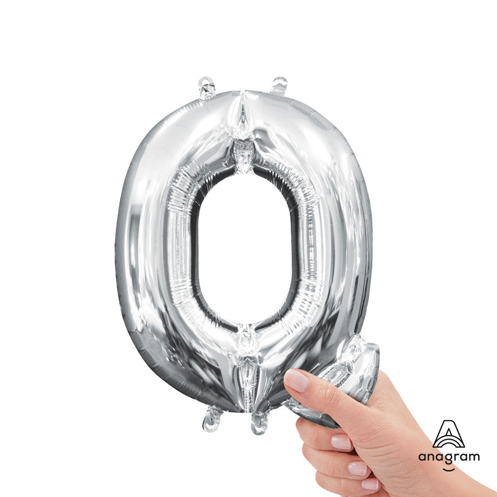 16 inch LETTER Q - ANAGRAM - SILVER (AIR-FILL ONLY)