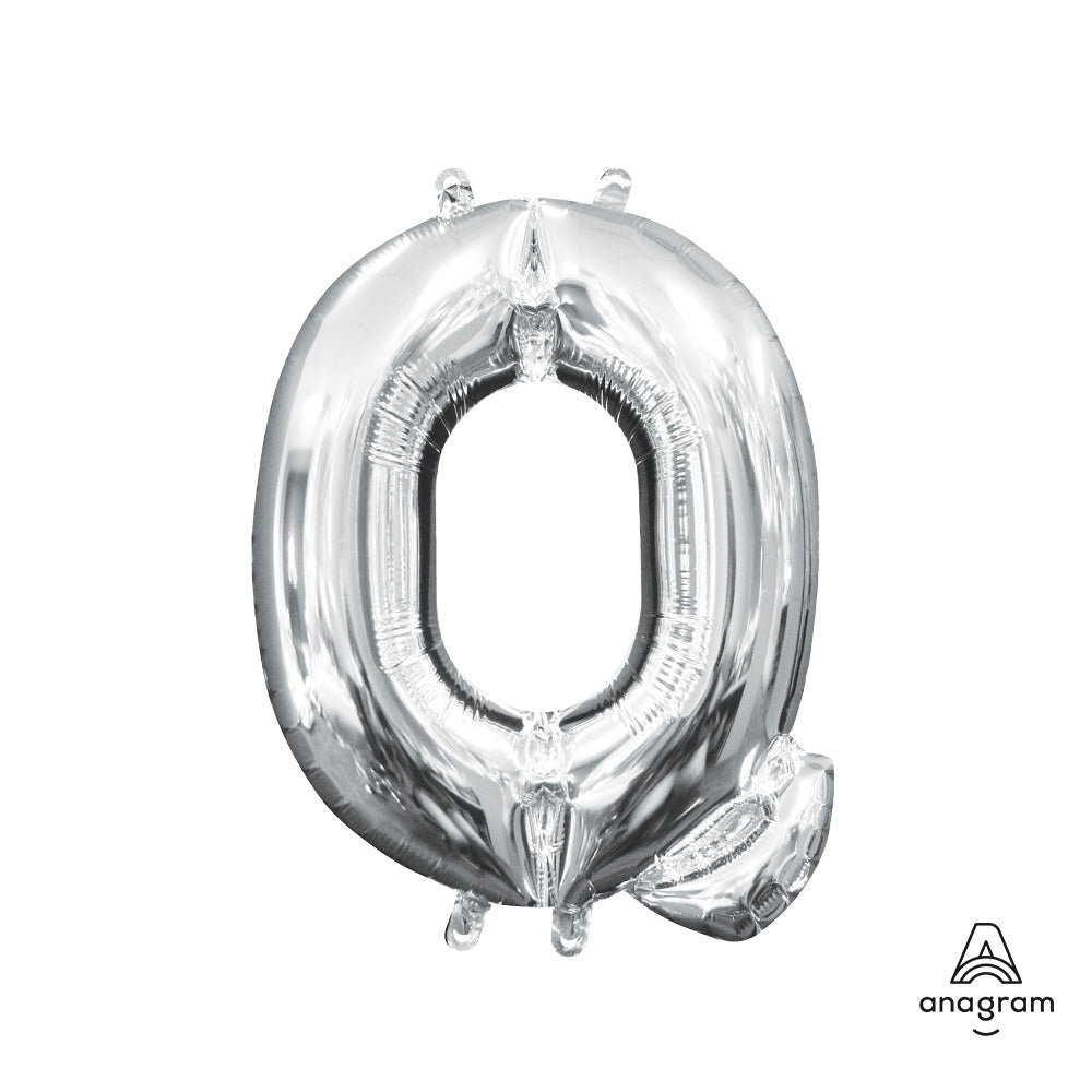 16 inch LETTER Q - ANAGRAM - SILVER (AIR-FILL ONLY)