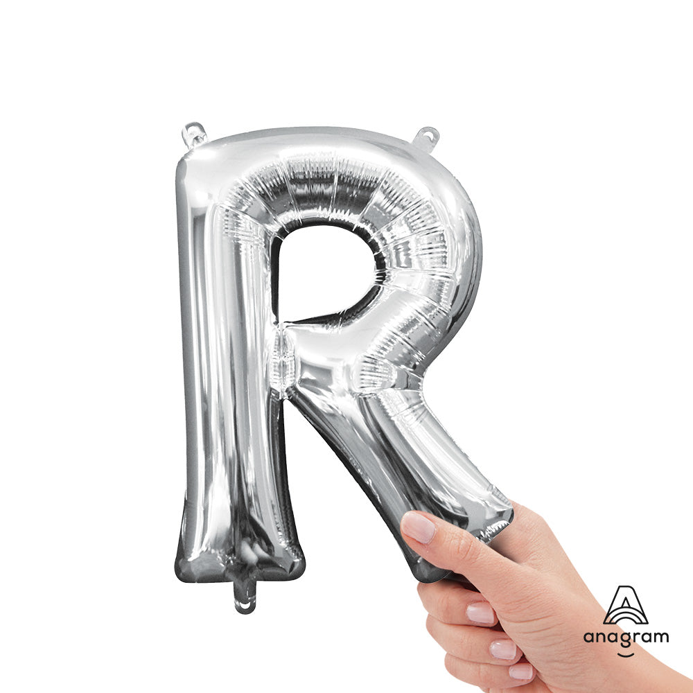 16 inch LETTER R - ANAGRAM - SILVER (AIR-FILL ONLY)