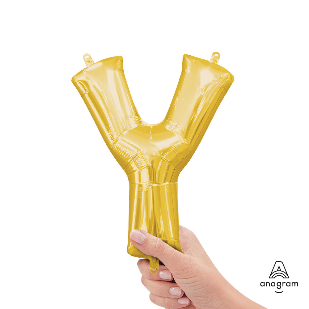 16 inch LETTER Y - ANAGRAM - GOLD (AIR-FILL ONLY)