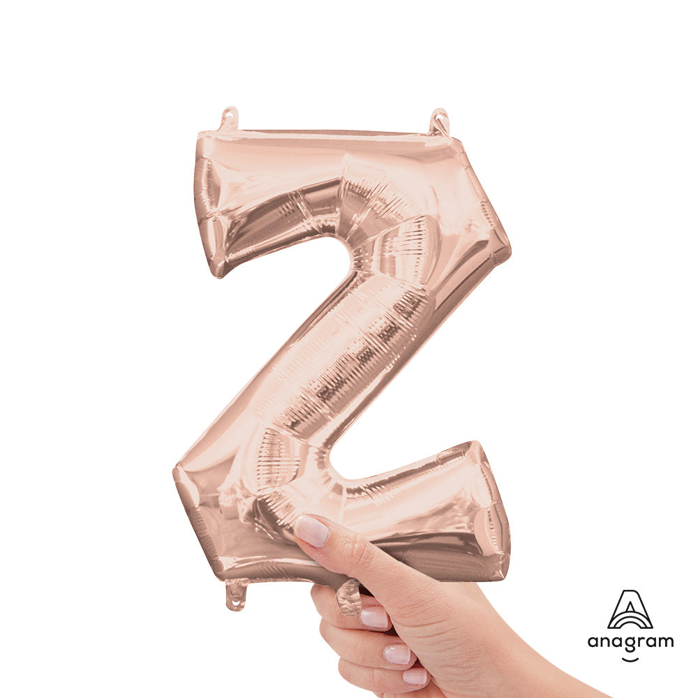 16 inch LETTER Z - ANAGRAM - ROSE GOLD (AIR-FILL ONLY)