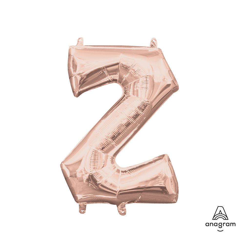 16 inch LETTER Z - ANAGRAM - ROSE GOLD (AIR-FILL ONLY)