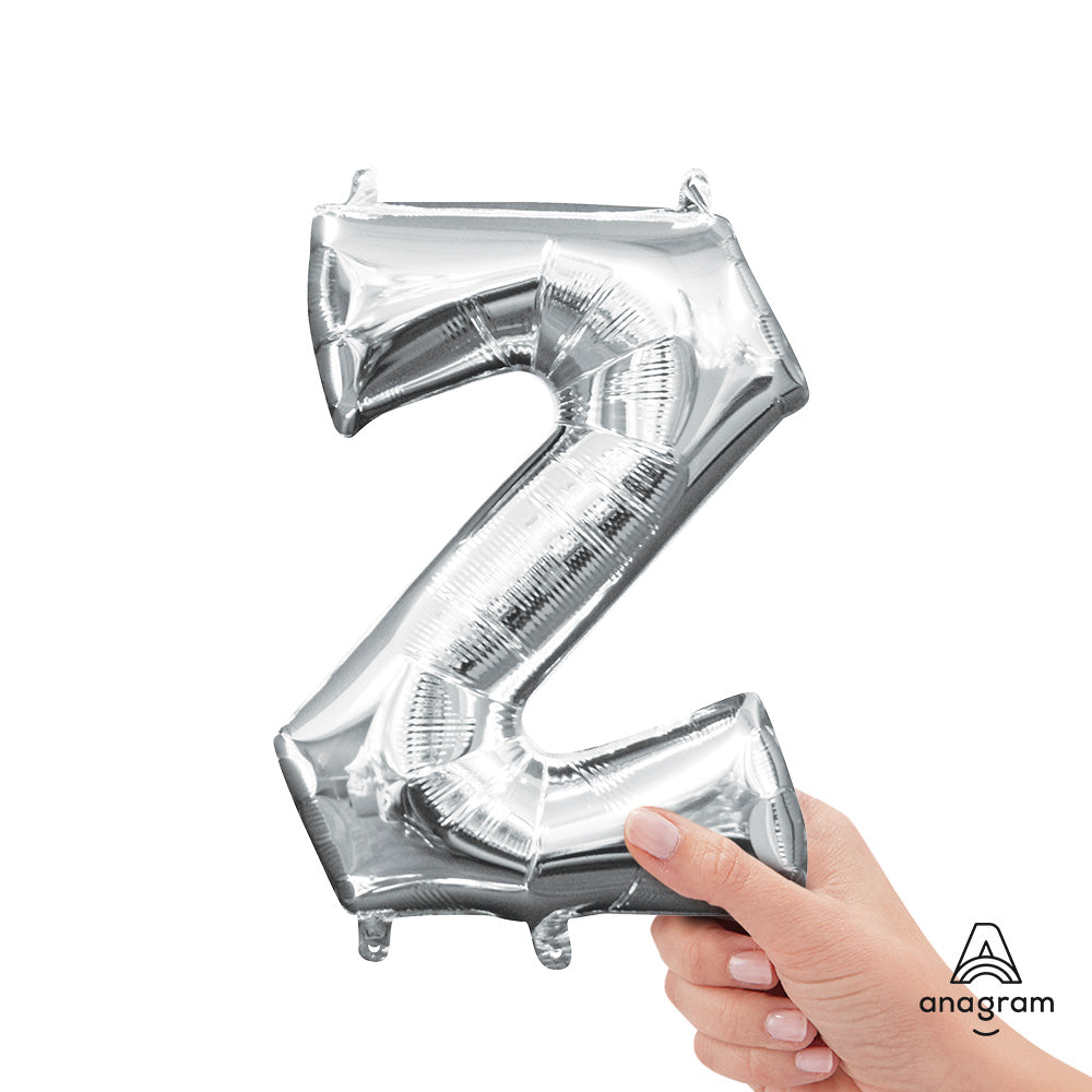16 inch LETTER Z - ANAGRAM - SILVER (AIR-FILL ONLY)