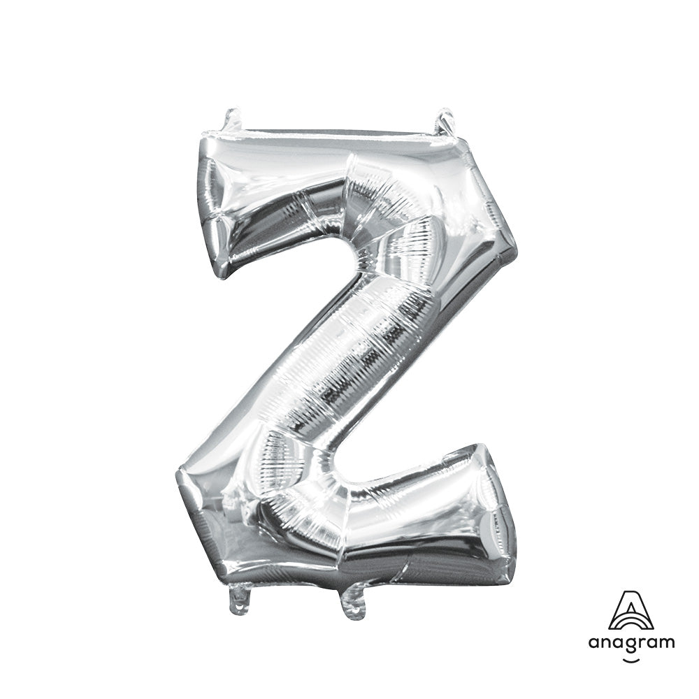 16 inch LETTER Z - ANAGRAM - SILVER (AIR-FILL ONLY)