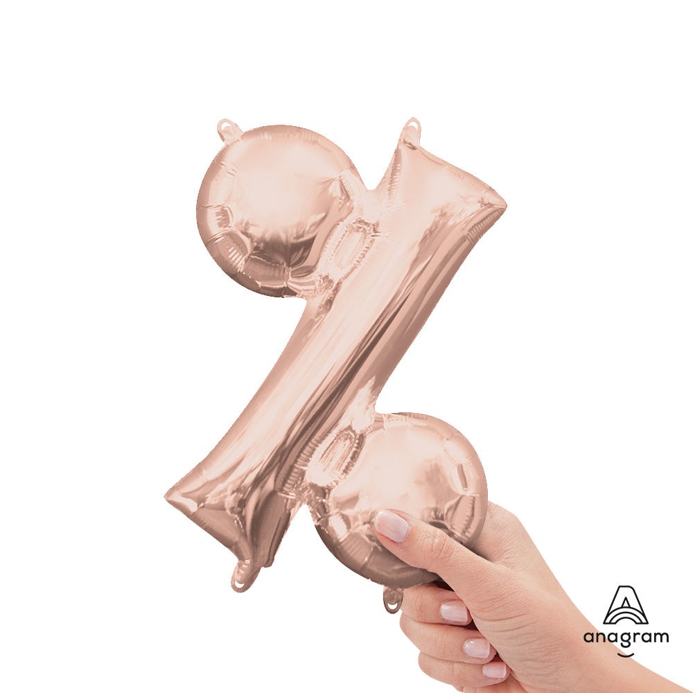 16 inch SYMBOL % - ANAGRAM - ROSE GOLD (AIR-FILL ONLY)