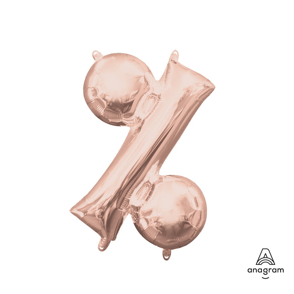 16 inch SYMBOL % - ANAGRAM - ROSE GOLD (AIR-FILL ONLY)