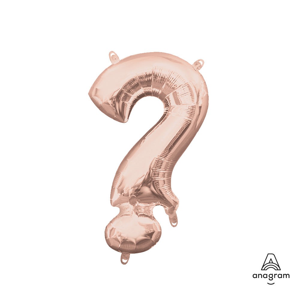 16 inch SYMBOL ? - ANAGRAM - ROSE GOLD (AIR-FILL ONLY)