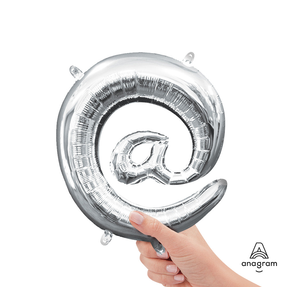 16 inch SYMBOL @ - ANAGRAM - SILVER (AIR-FILL ONLY)