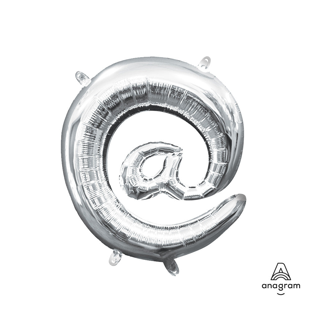 16 inch SYMBOL @ - ANAGRAM - SILVER (AIR-FILL ONLY)
