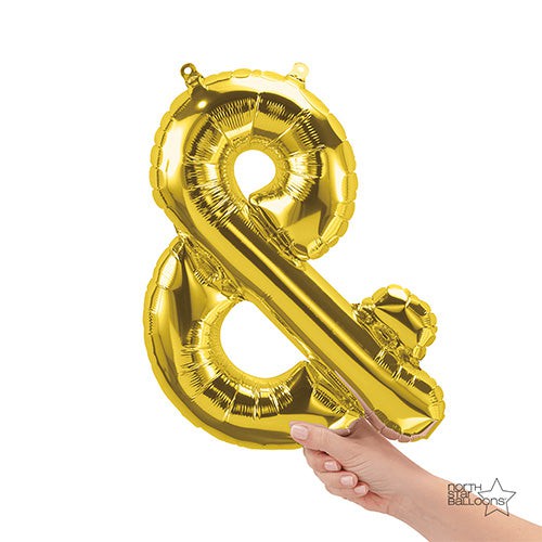 16 inch AMPERSAND - GOLD (AIR-FILL ONLY)