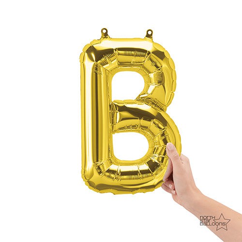 16 inch LETTER B - NORTHSTAR - GOLD (AIR-FILL ONLY)