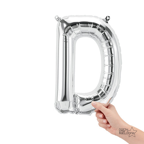 16 inch LETTER D - NORTHSTAR - SILVER (AIR-FILL ONLY)