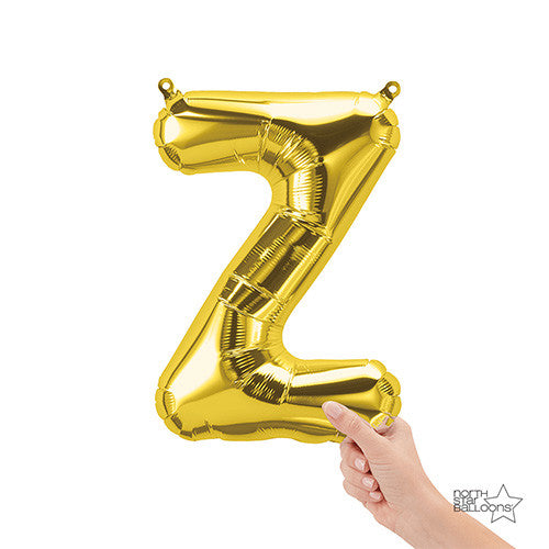 16 inch LETTER Z - NORTHSTAR - GOLD (AIR-FILL ONLY)